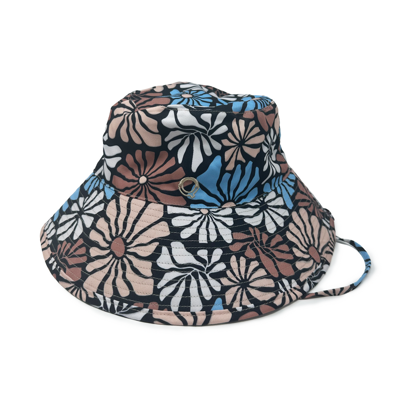Reversible Bucket Hat Flowers - Qilin Brand