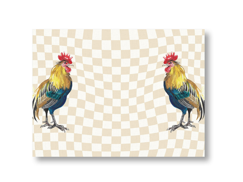 Checkered Roosters - Qilin Brand