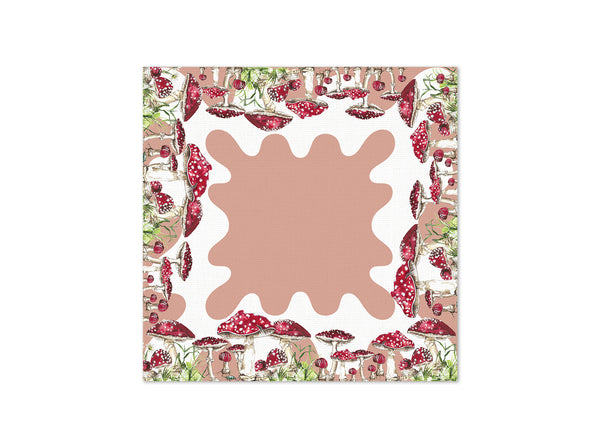 Shroom Land Blush Square - Qilin Brand