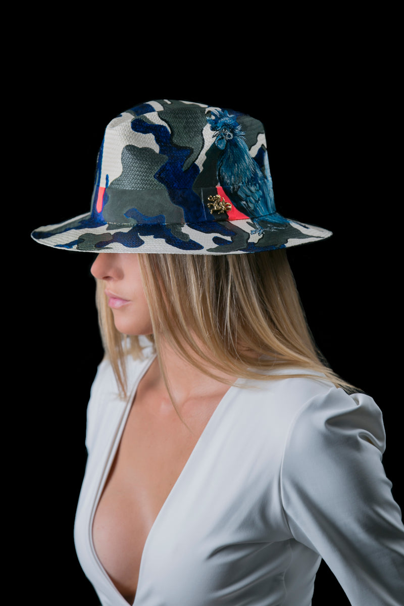 Panama Hat Claudio Camouflage - Qilin Brand
