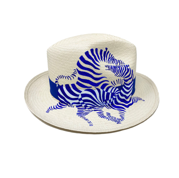 Panama Hat Love Affair Blue - Qilin Brand