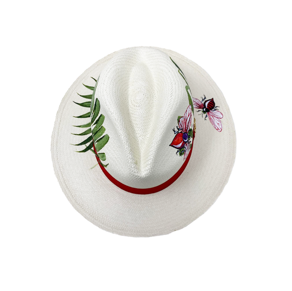 Panama Hat Busy Bees - Qilin Brand