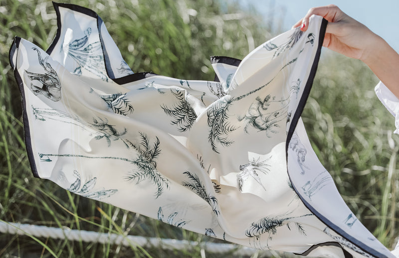 Sabana Silk Scarf - 36x36” - Qilin Brand