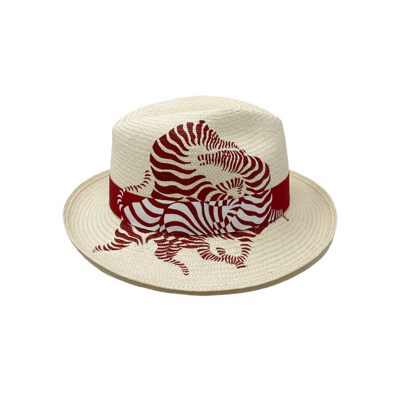 Panama Hat Love Affair Red - Qilin Brand