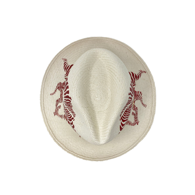 Panama Hat Love Affair Red - Qilin Brand