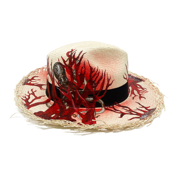Panama Hat Frayed The Reef - Qilin Brand