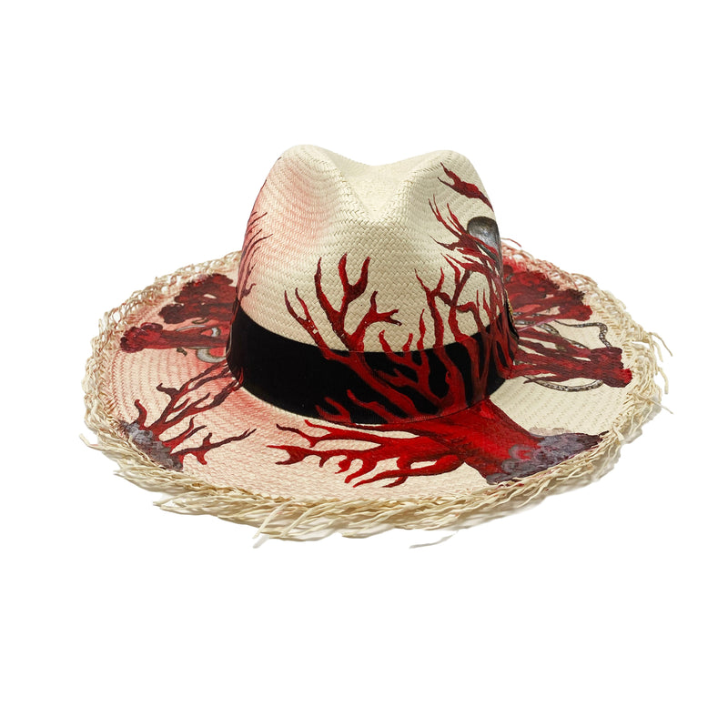 Panama Hat Frayed The Reef - Qilin Brand