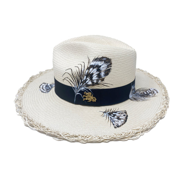 panama hat feathers