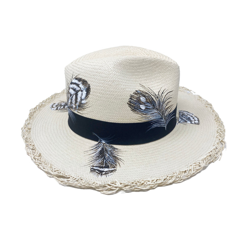Panama hat feathers