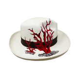Panama Hat dragonfly and Coral - Qilin Brand