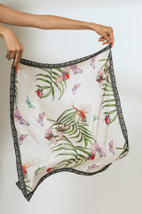 Qilin Bugs Cotton Silk Scarf - Qilin Brand