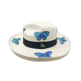 Panama Hat Blue Butterflies - Qilin Brand