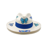 Panama Hat Blue Butterflies - Qilin Brand