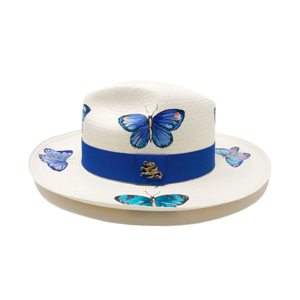 Panama Hat Blue Butterflies - Qilin Brand