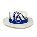 Panama Hat Blue Snake - Qilin Brand