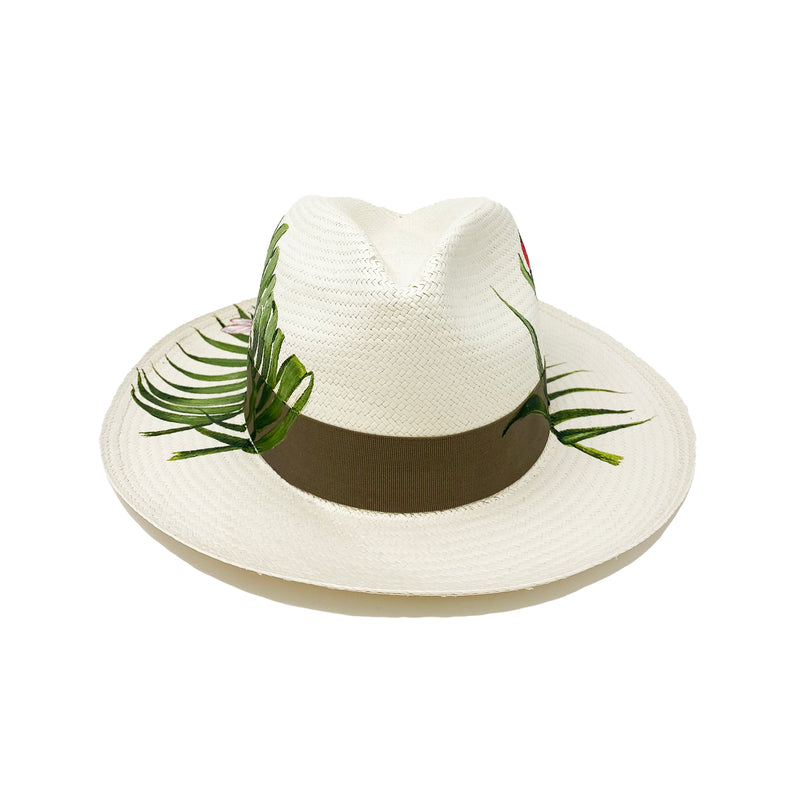 Panama Hat Busy Bees - size 57 - Qilin Brand