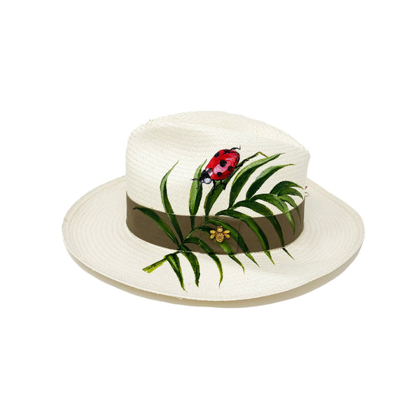 Panama Hat Busy Bees - size 57 - Qilin Brand