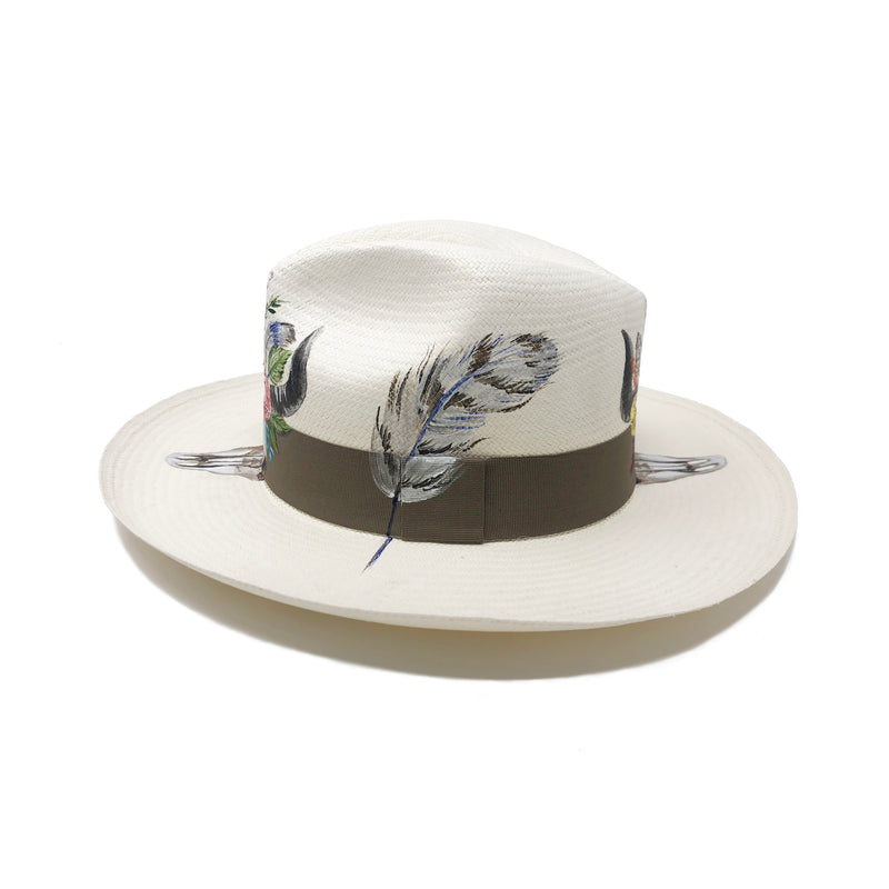 Panama Hat Desert Flower - Qilin Brand