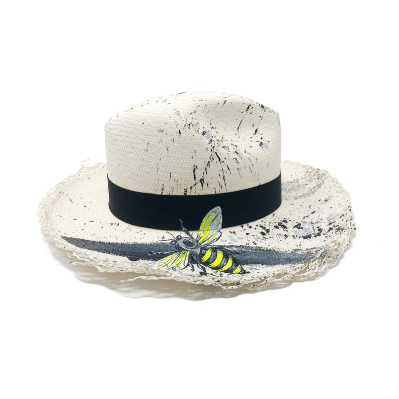 Panama Hat Frayed Splash - Qilin Brand