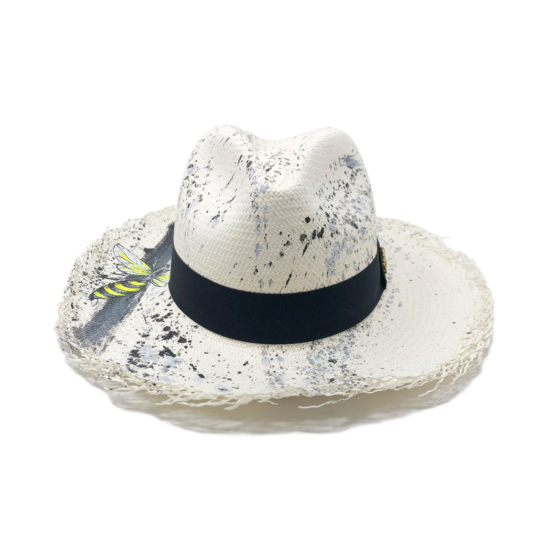 Panama Hat Frayed Splash - Qilin Brand