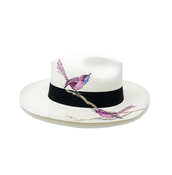 Panama Hat Tiny Birds - Qilin Brand