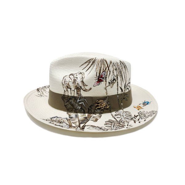 Panama Hat Toile Tropical - Qilin Brand