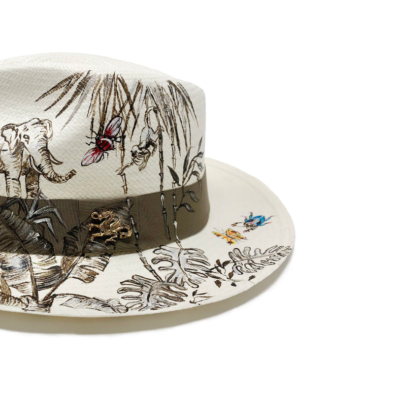 Panama Hat Toile Tropical - Qilin Brand