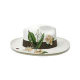 Panama Hat White Gardenias - Qilin Brand