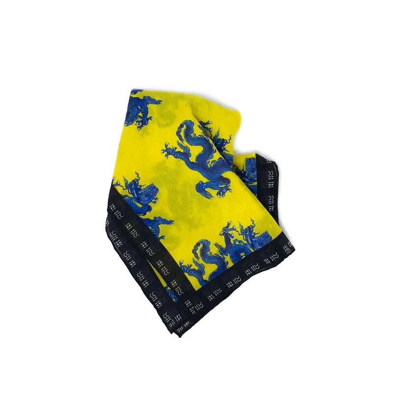 Qilin Scarf Dragon Yellow - Qilin Brand